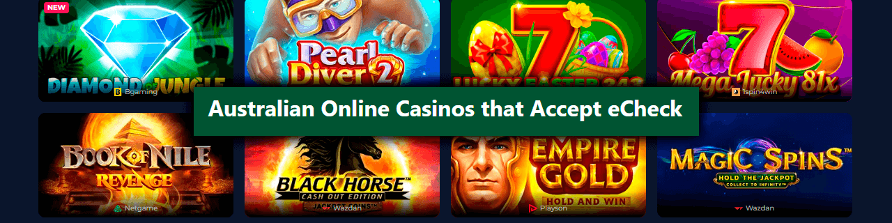 new echeck casinos