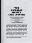 Mastering card counting in baccarat