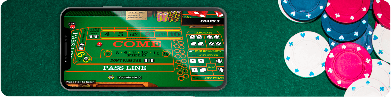 online craps mobile