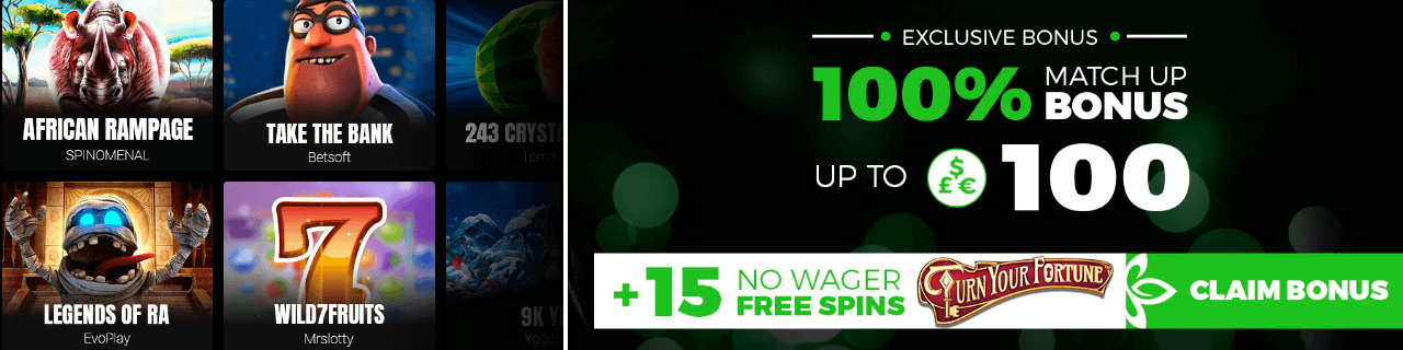 15 free spins casino